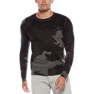 Autumn Cashmere Mens Inked Cashmere Crewneck Sweatshirt, Gray